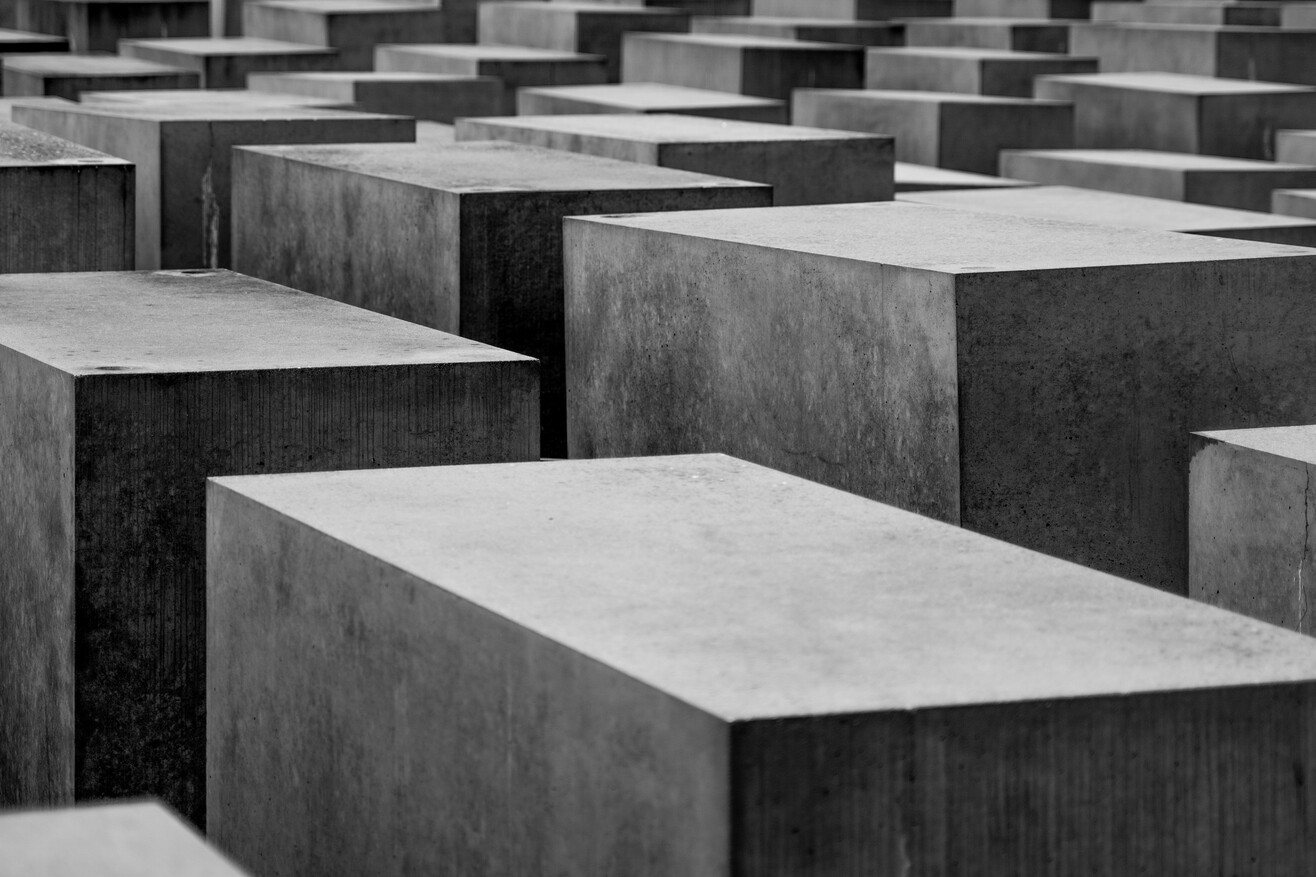 Stelen des Denkmals für die ermordeten Juden Europas in Berlin.